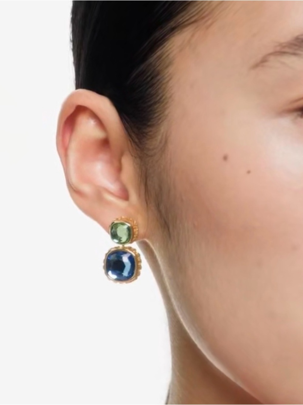 Swarovski Chroma reversible crystal earrings BNIB so versatile swan logo & tags - Picture 4 of 11